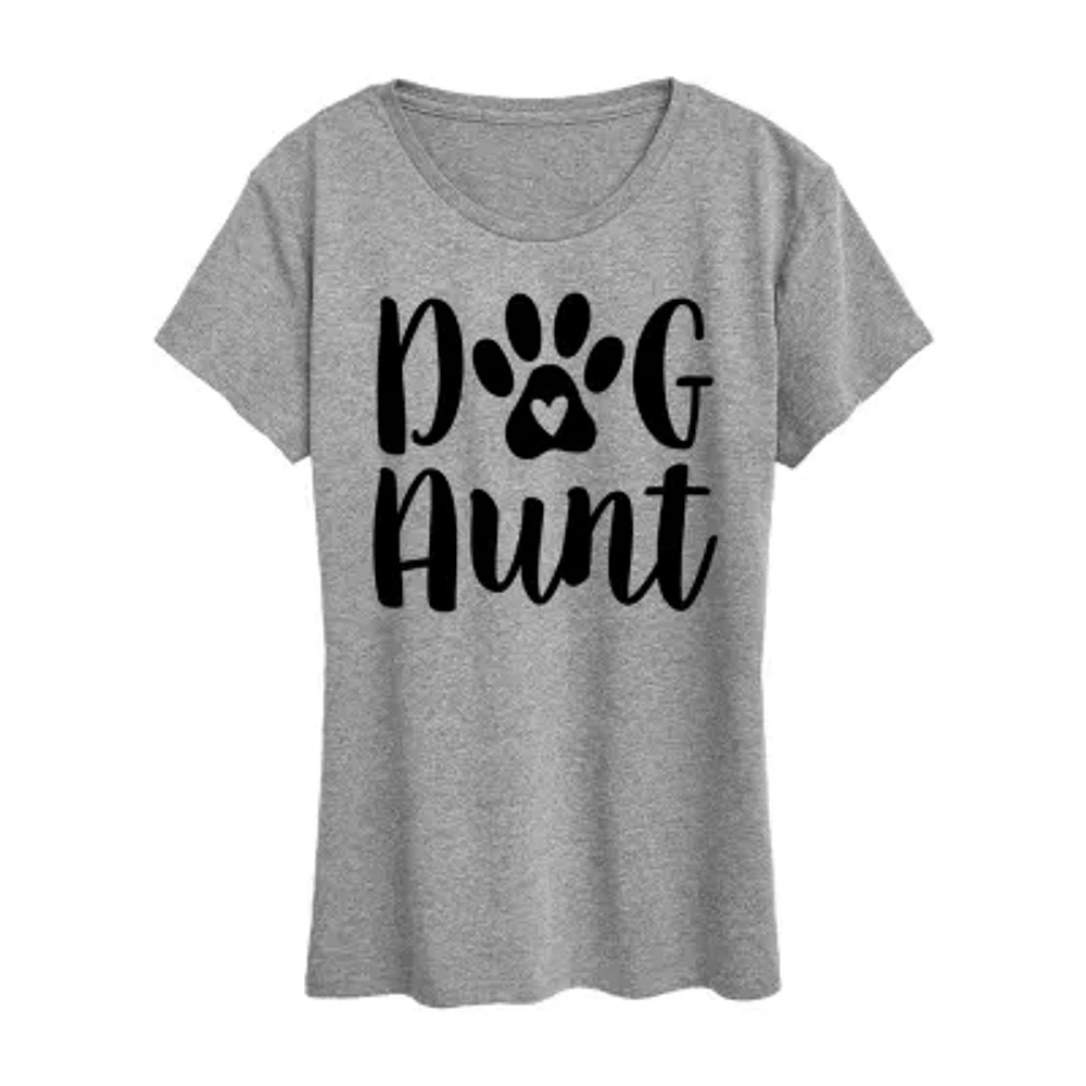 Womens Crew Neck Short Sleeve Graphic T-Shirt