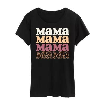Womens Crew Neck Short Sleeve Graphic T-Shirt