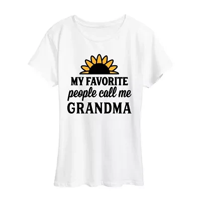 Womens Crew Neck Short Sleeve Graphic T-Shirt