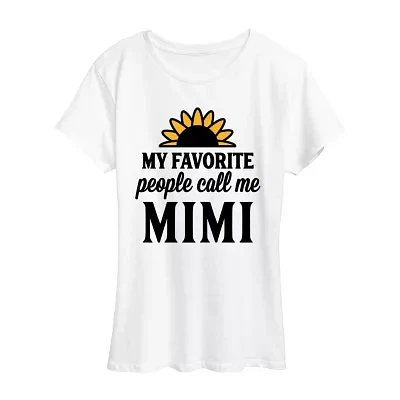 Womens Crew Neck Short Sleeve Graphic T-Shirt