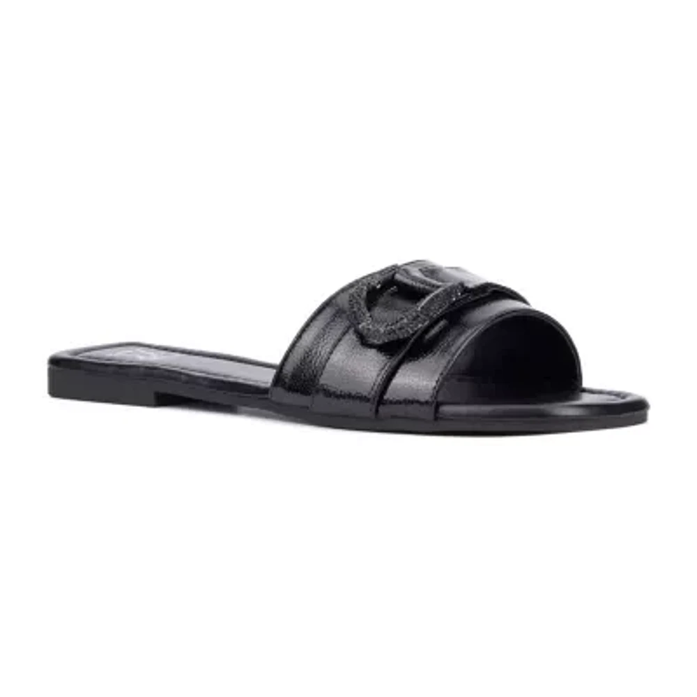 New York & Company Womens Nadira Flat Sandals