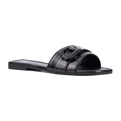 New York & Company Womens Nadira Flat Sandals