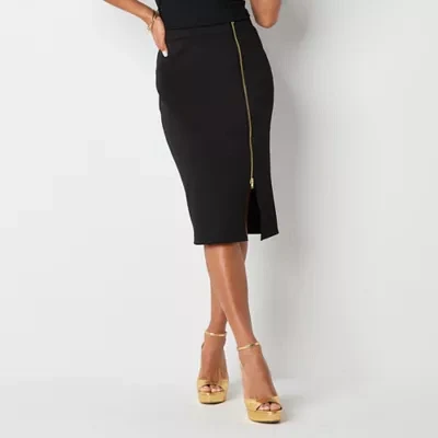 Bold Elements Womens Midi Pencil Skirt