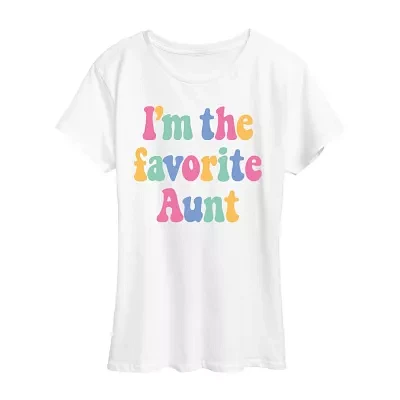 Womens Crew Neck Short Sleeve Graphic T-Shirt