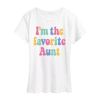 Womens Crew Neck Short Sleeve Graphic T-Shirt