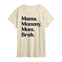 Womens Crew Neck Short Sleeve Graphic T-Shirt