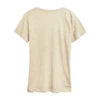 Womens Crew Neck Short Sleeve Graphic T-Shirt