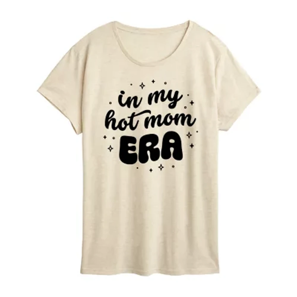 Womens Crew Neck Short Sleeve Graphic T-Shirt