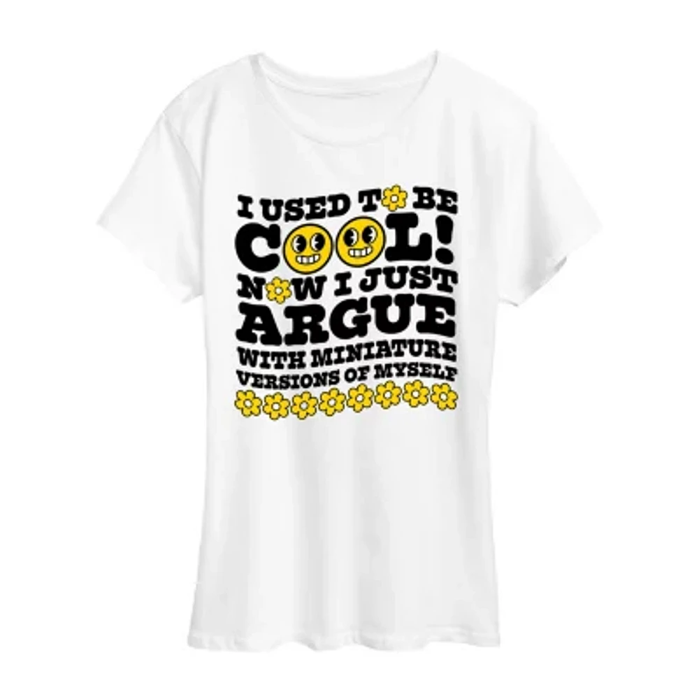 Womens Crew Neck Short Sleeve Graphic T-Shirt