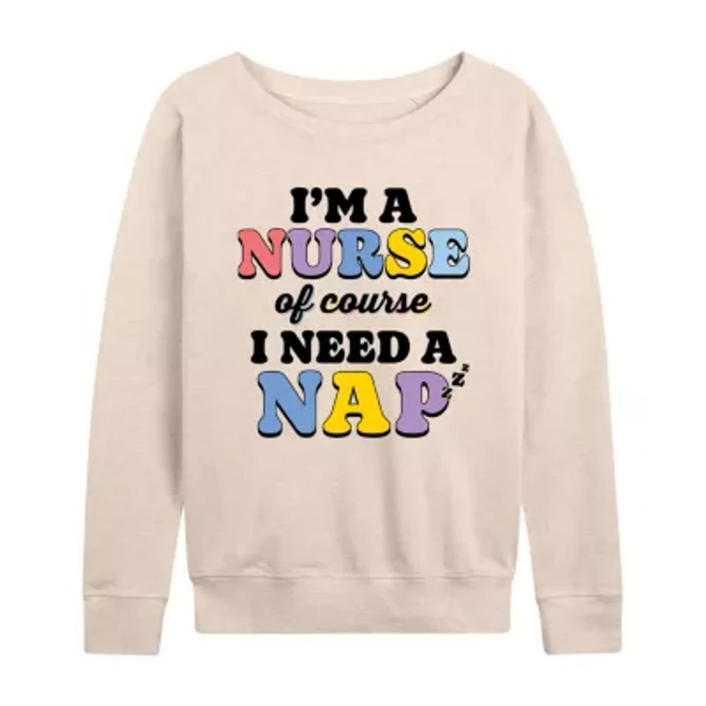 Womens Crew Neck Long Sleeve Sweatshirt