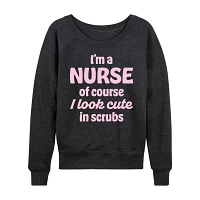 Womens Crew Neck Long Sleeve Sweatshirt