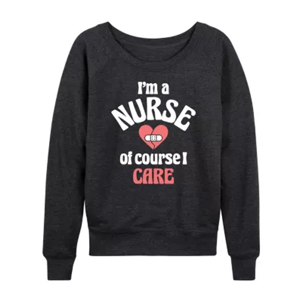 Womens Crew Neck Long Sleeve Sweatshirt
