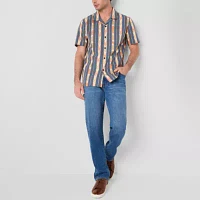 Frye and Co. Mens Regular Fit Short Sleeve Button-Down Shirt