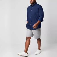 St. John's Bay Performance Big and Tall Mens Moisture Wicking Classic Fit Long Sleeve Grid Button-Down Shirt