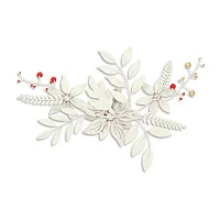 Cheungs Poinsettia Flowers Metal Wall Art