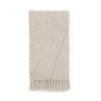 Indigo Road By Egypt Sherrod Olema Loose Weave Tasseled Linen Blend Midweight Throw