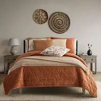 Indigo Road by Egypt Sherrod Anella Chevron Stripe Tasseled Cotton Rich Midweight Throw