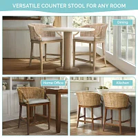 Playa Counter Height Upholstered Bar Stool