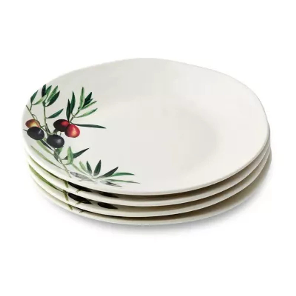 Certified International Oliva 4-pc. Stoneware Salad Plate