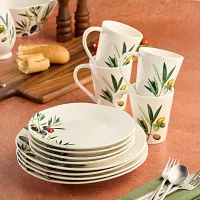 Certified International Oliva 4-pc. Stoneware Salad Plate