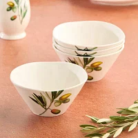 Certified International Oliva 4-pc. Stoneware Ice Cream Bowl