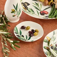 Certified International Oliva 4-pc. Stoneware Appetizer Plate