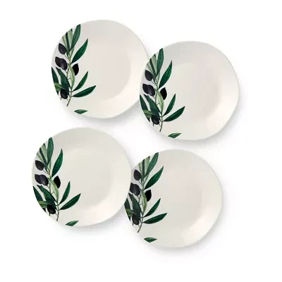 Certified International Oliva 4-pc. Stoneware Appetizer Plate