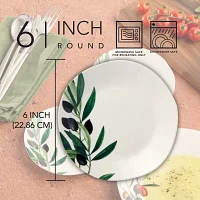 Certified International Oliva 4-pc. Stoneware Appetizer Plate