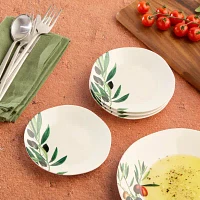 Certified International Oliva 4-pc. Stoneware Appetizer Plate