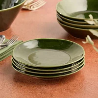 Certified International Verde 4-pc. Stoneware Salad Plate