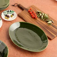 Certified International Verde Stoneware Serving Platter