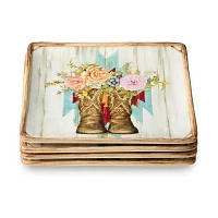 Certified International Rosewood 4-pc. Ceramic Salad Plate