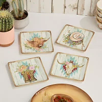 Certified International Rosewood 4-pc. Ceramic Salad Plate