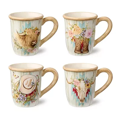 Certified International Rosewood 4-pc. Coffee Mug
