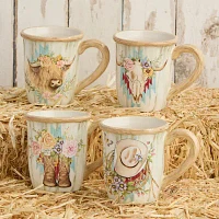 Certified International Rosewood 4-pc. Coffee Mug