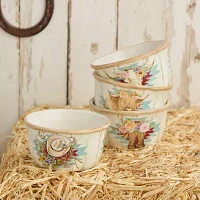 Certified International Rosewood 4-pc. Ceramic Ice Cream Bowl
