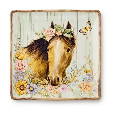 Certified International Rosewood Ceramic Serving Platter