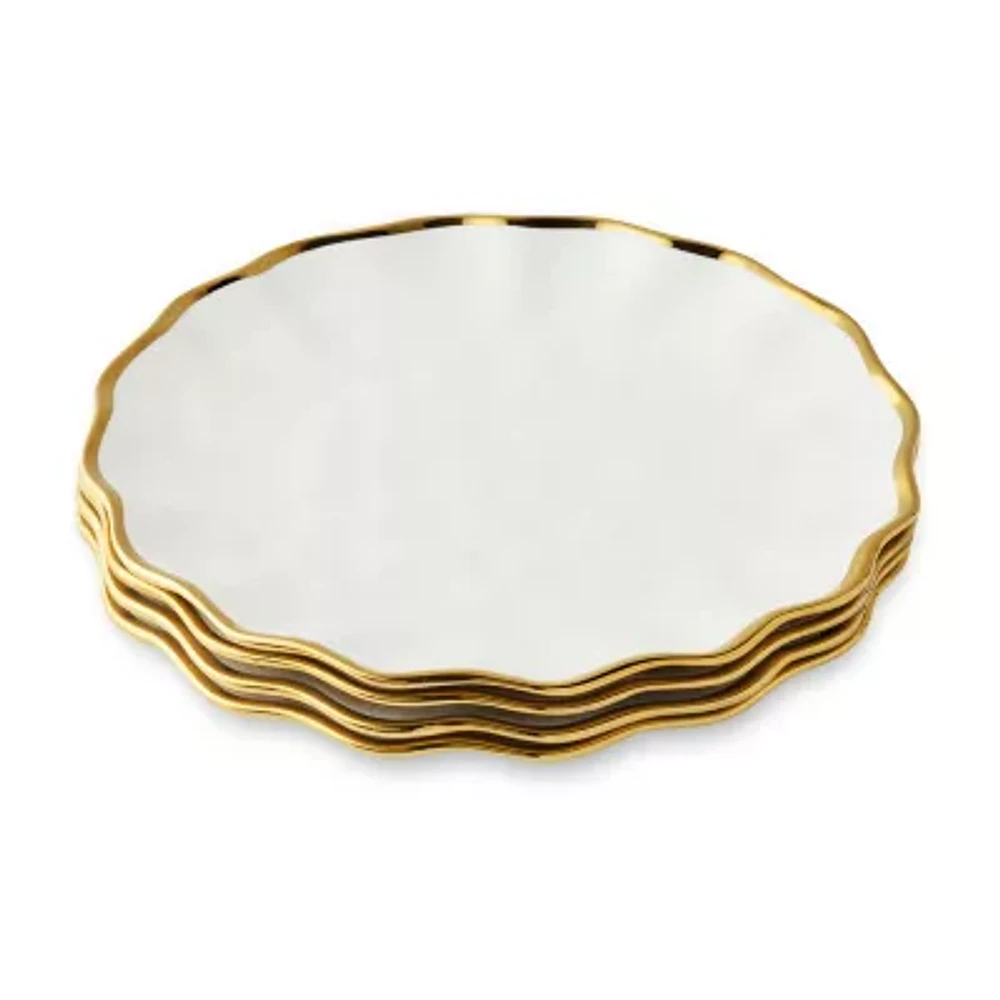 Certified International Regency Gold 4-pc. Porcelain Dinner Plate