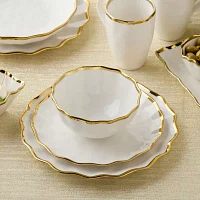 Certified International Regency Gold 4-pc. Porcelain Dinner Plate