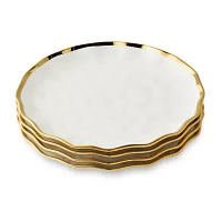 Certified International Regency Gold 4-pc. Porcelain Salad Plate
