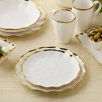 Certified International Regency Gold 4-pc. Porcelain Salad Plate