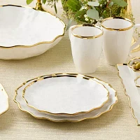 Certified International Regency Gold 4-pc. Porcelain Salad Plate