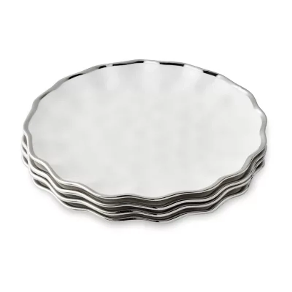Certified International Regency Silver 4-pc. Porcelain Dinner Plate