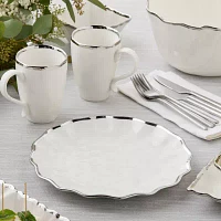 Certified International Regency Silver 4-pc. Porcelain Dinner Plate