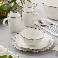 Certified International Regency Silver 4-pc. Porcelain Dinner Plate