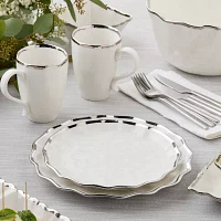 Certified International Regency Silver 4-pc. Porcelain Salad Plate