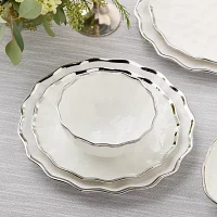 Certified International Regency Silver 4-pc. Porcelain Cereal Bowl