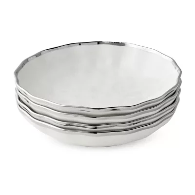 Certified International Regency Silver 4-pc. Porcelain Soup Bowl