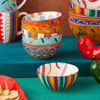 Certified International Caliente 6-pc. Porcelain Ice Cream Bowl