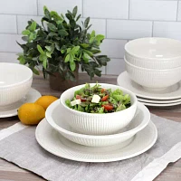Elama Kate 16 Piece 16-pc. Porcelain Dinnerware Set
